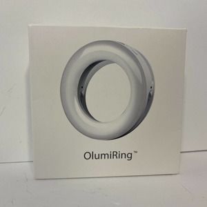 OlumiRing Selfie LED Light Ring Flash Fill Clip For Phone Tablet Black